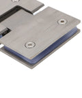 Beefy Frameless Glass Shower Door Hinge 180 Degree Swing, 120 Lb Load Capacity, Stainless Steel for 8mm to 12mm Glass, Heavy Duty Bathroom Door Hardware That Keeps Your Shower Door Solid close-up