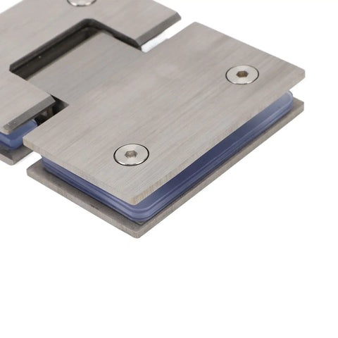 Beefy Frameless Glass Shower Door Hinge 180 Degree Swing, 120 Lb Load Capacity, Stainless Steel for 8mm to 12mm Glass, Heavy Duty Bathroom Door Hardware That Keeps Your Shower Door Solid close-up