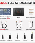 300W Portable Foldable Solar Panel Kit accessories including PWM controller, cables, manual, bag, connectors