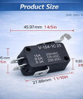 No Sweat Setup 4 Piece Golf Cart Micro Switch Kit 2 Pin And 3 Pin Terminals with dimensions 45.97mm x 15.95mm.
