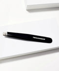 Slant Tweezers For Eyebrows In Midnight Sky Finish, Pro Quality Brow Shaping Tool With 25 Degree Slant Tip For Precise, Even Hair Removal