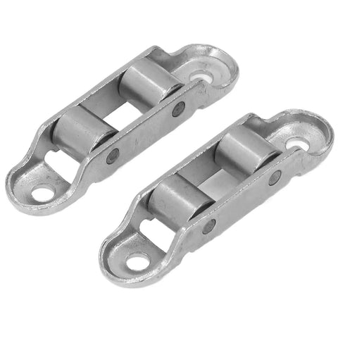 Low Noise Sliding Door Rollers And Window Pulley Set 4 stainless steel double drive track rollers close-up view