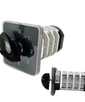 Five Position Changeover Rotary Switch YMZ12-32/4 660V 32A Four-Stage 4-Level Cam Switch with silver contacts side view