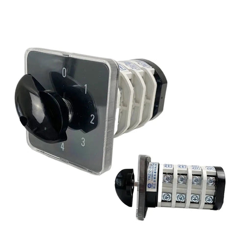 Five Position Changeover Rotary Switch YMZ12-32/4 660V 32A Four-Stage 4-Level Cam Switch with silver contacts side view