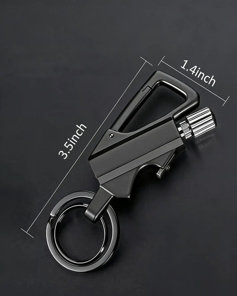 Infinity Lighter 3 in 1 Multitool Keychain Fire Starter Bottle Opener Waterproof Metal Flint Collapsible Lighter