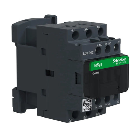 Beefy 120V AC Coil 3-Pole Non Reversing Contactor With 1 NO And 1 NC Auxiliary Contacts, 12 Amp Inductive Rating, 3 Phase 220 240V