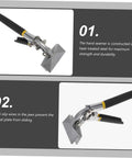 3 Inch Hand Seamer Metal Bending Tool for Sheet Metal and Roofing Straight Jaw Pliers Anti Slip Clamps Edge Seam Bender