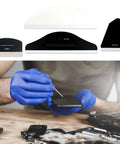 Badass Silicone Screen Protector Scraper For Phone Tablet Laptop Film Application Smooth Glide Anti Scratch Applicator showing various sizes.