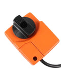 Kickass Ventilation Rotary Actuator 24 Volt Ac Dc Motor 2Nm Torque Smooth Operation close-up view of orange actuator housing