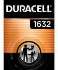 Top Shelf Cr1632 Lithium Coin Battery 3 Volt Cell For Watches And Key Fobs in packaging with safety warning and brand logo.