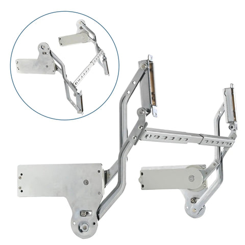 Hydraulic Buffer Cabinet Door Hinge For Vertical Lift Up Cabinets With Soft Close No Slam Hidden Hinges And Adjustable Damping