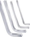 Four Piece L Shaped Square Head Wrench Set With 3mm 4mm 5mm And 6mm Sizes, Ergonomic Steel Wrenches for assembly and repairs