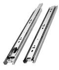 Stainless Steel Three Section Drawer Slides With Full Extension Ball Bearing Runners For Home Cabinets, Rust Resistant, 30cm Pair