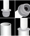 3 Pack Silicone Washing Machine Drain Hose Seal Kit With Pipe Cover Plugs For Kitchen Sink Bathroom Drainage And Laundry Room No Mess Leaks And Sewer Backflow Durable Leak Proof Silicone Washer Hose Seal, gray silicone hose seal