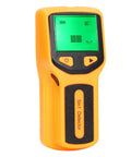 GOTOTOP Stud Finder Wall Scanner 5 in 1 Hd LCD Display Sensor (Yellow) with clear LCD display and control buttons.