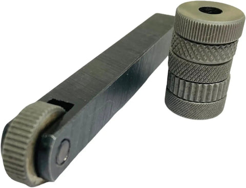 Single Wheel Knurling Tool Holder For Knurling Operations With Multiple Pattern Knurls, 12 X 12 X 100 mm, with spare rollers