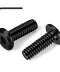Heavy Duty Quarter Inch By Twenty Flat Head Socket Head Screws Furniture Bolts Stainless Steel 304 Black Oxide with hex key