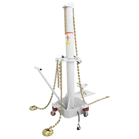 2.7 Ton Car Body Pulling System With Movable Frame And Floor Chassis Straightening Machine For Auto Body Repair, tower with chains.