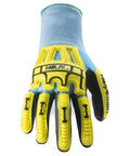 Cut-Resistant Work Gloves With Polyurethane Palm For Maximum Impact Protection Helix Core 3012 15-Gauge HPPE Steel Fiberglass Shield