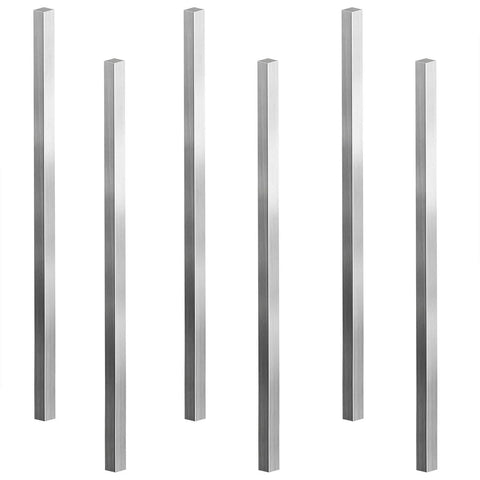 Six Pack Stainless Steel Square Bar Stock One Quarter Inch By One Quarter Inch By Twelve Inch Versatile Key Stock For Industrial And DIY Projects