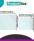 Replacement Lens Kit For LYG M800H And 17800F Welding Helmets dimensions showing 5.43x4.8in and 4.07x3.85in lenses