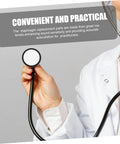 Premium Stethoscope Replacement Diaphragm Assembly Ring With Spot On Acoustic Membrane for Clinic Repairs, hand holding a black diaphragm.