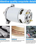 Beefy 8 Teeth RS550 DC Reciprocating Saw Motor with Helical Gear, heavy-duty replacement featuring copper coil and aluminum housing.