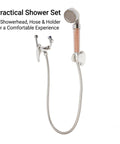 Wall Mounted Electric Tank Water Heater Boasts Kickin Hot Water Flow For Quick Showers And Cooking Tasks Featuring Fast Heating Elements And Spacious Capacity to connect to shower hose and holder.