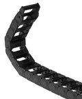 Open Type Drag Chain Cable Carrier With End Connectors 25x57mm Inner Size 1 Meter Plastic for CNC, easy cable management system