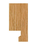 Kickass Carbide Tipped Locking Rabbet Router Bit for Smooth Drawer Assembly, showing wood profile cut to join panels.