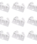 Slick White Plastic Drawer Track Guide Kit Packing 10 Pieces With Badass Durability And Hella Smooth Gliding Motion, white plastic drawer slides.