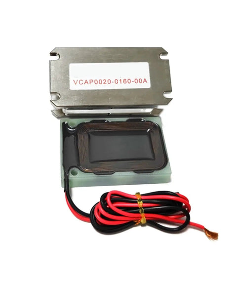 Flat Type Voice Coil Motor VCM For Pro Grade Precision Motion Control, Miniature Brushless DC Servo With Direct Drive, Model VCAP0020-0160-00A, 20N Thrust, 16mm Stroke, 27.6V, Closed Loop Ready, High Response Speed, Durable Brushless Design on white background