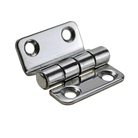 Heavy Duty 304 Stainless Steel Foldable Right Angle Hinge For Equipment Cabinets And Doors, Beefed Up Pro Grade Easy Install 1 Piece Cabinet Door Hinge