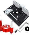 Built Tough Durable Aluminum Router Table Insert Plate, Reliable Flip Plate For Woodworking Benches, upgraded lift base and accessories.