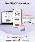 Wireless Bluetooth Thermal Label Printer For 4x6 Shipping Labels And Print Width 1.57 To 4.25 Inches Ideal For Small Businesses