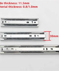 Smooth Glide Drawer Slide System With Three Rails Guide Rail For 16 Inch Cabinets Kitchen Office Or Workshop Open Effortlessly
