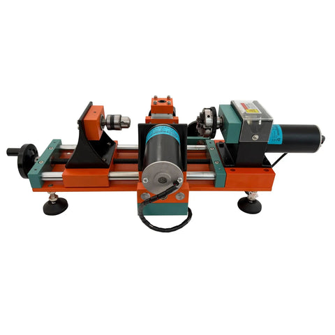 Intsuprmai Dual Motor Mini Wood Lathe Machine, Variable Speed Benchtop Tool For Bead Making, 350w precision crafting tool.