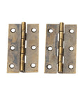 Beefy Concealed Hinges For Cabinets And Jewelry Boxes 2 Pack Antique Bronze Door Butt Hinges 50x28mm Easy Install Heavy Duty Wear