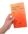 Carbon Copy Receipt Book For Small Biz 3 Part Invoice Pad With Simple Design And Clear Legibility lightweight orange delivery note pad