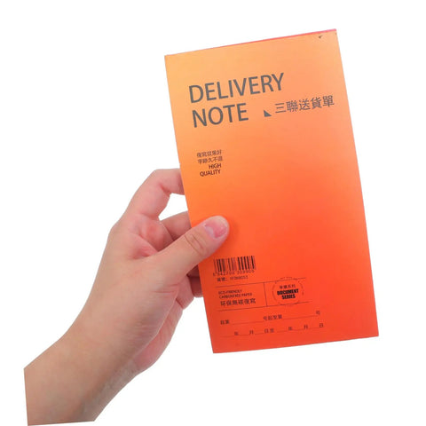 Carbon Copy Receipt Book For Small Biz 3 Part Invoice Pad With Simple Design And Clear Legibility lightweight orange delivery note pad