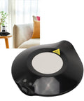 Electric Coffee Mug Warmer With Heating Cooling Cup Mat USB Drink Heater Keeps Your Morning Brew on a table near a couch.