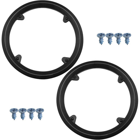 Two Pack Black Bike Chain Guard Covers For Sprocket Protection with screws, plastic MTB Chain Shield With Four Holes for mountain bikes.
