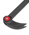 Heavy Duty 18 Inch Adjustable Indexing Pry Bar Featuring A Rock Solid Rotating Head And 14 Secure Locking Positions forged steel head detail.