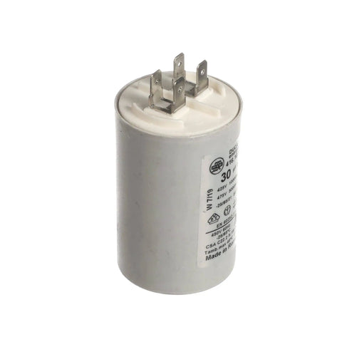 Top Notch 115V 120V Range Capacitor OEM Replacement Part For Ovens And Stoves Easy Install Durable Reliable Electrical Component For Heavy Duty Cooking Appliances Perfect Fit And Long Lasting Performance, gray metal capacitor with spade terminals