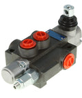 One Spool Hydraulic Directional Control Valve for Tractors, Loaders and Tanks, Double Acting, 11 GPM Flow at 3600 PSI, With SAE Ports, Durable Cast Iron Construction for Heavy Duty Hydraulic Systems