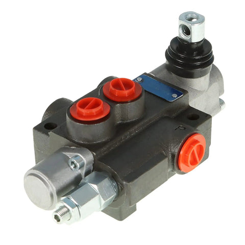 One Spool Hydraulic Directional Control Valve for Tractors, Loaders and Tanks, Double Acting, 11 GPM Flow at 3600 PSI, With SAE Ports, Durable Cast Iron Construction for Heavy Duty Hydraulic Systems