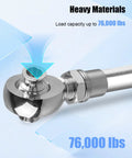 Beefy Heavy Duty 1.25 Inch Rod End Heim Joint Kit With Left And Right Threads For 1.75 Inch OD Tubing 0.120 Inch Wall And Two And Five Eighths Inch Mounting Width 12 TPI Shafts Includes Both Sides, steel rod end with 76,000 lbs load capacity