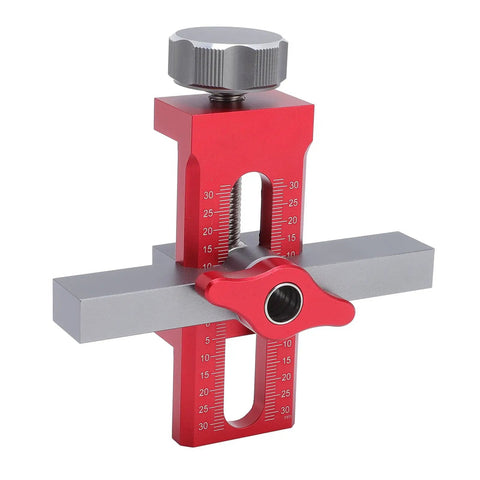 Cabinet Door Installation Jig With Aluminum Alloy Construction Pro Grade Adjustable 0 To 55mm Clamping Range Solid Support Arm Drill Bit Set