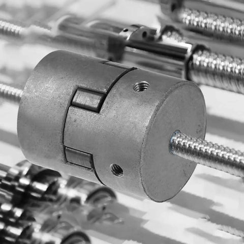 Top Tier 3Pc L075 Series Jaw Coupler Set With Black Nbr Rubber Spider Insert Perfect For Motor Stepper Encoder And Screw Drive Machines To Rock Your Build, steel jaw coupler on threaded screw drive shaft