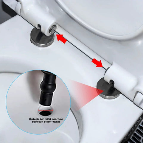 Two Pack Toilet Seat Hinge Replacement Kit With Top Fix Nuts And Quick Release Hinges For Back To Wall Fittings Easy Install